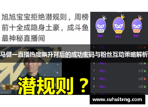 马健一直播热度飙升背后的成功密码与粉丝互动策略解析